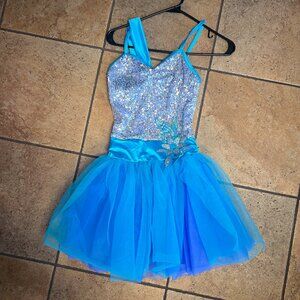 Weissman Blue & Silver Costume Dress